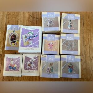 Lot of hallmark Easter ornaments